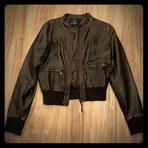 Faux Leather Jacket